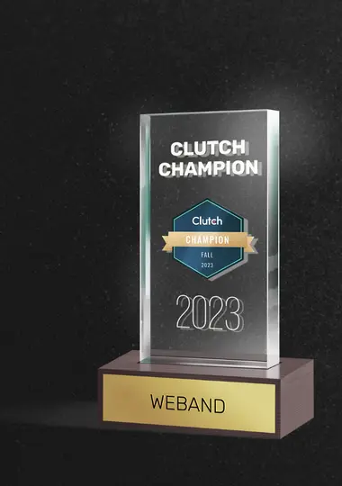 Weband honored as a Clutch Champion for 2023