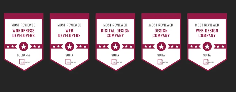 Five badges from "The Manifest"