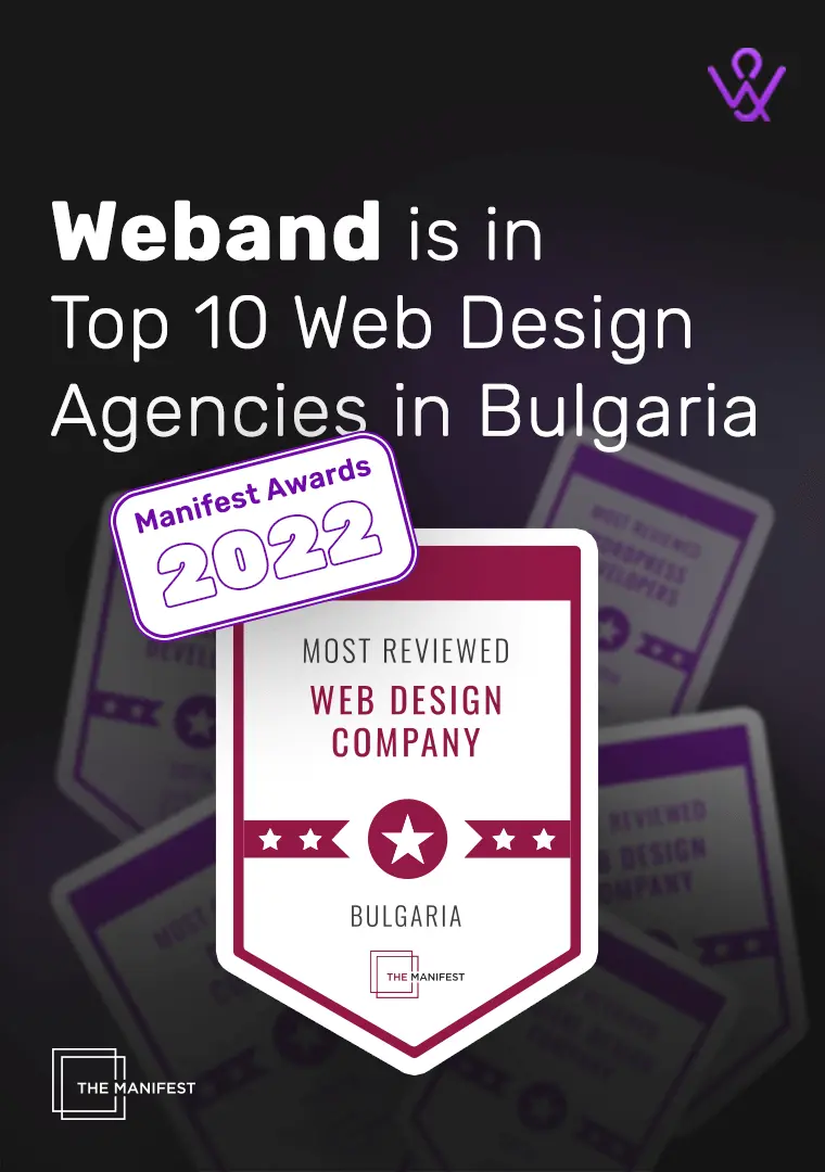Weband в Топ 10 Уеб Дизайн Компании в България