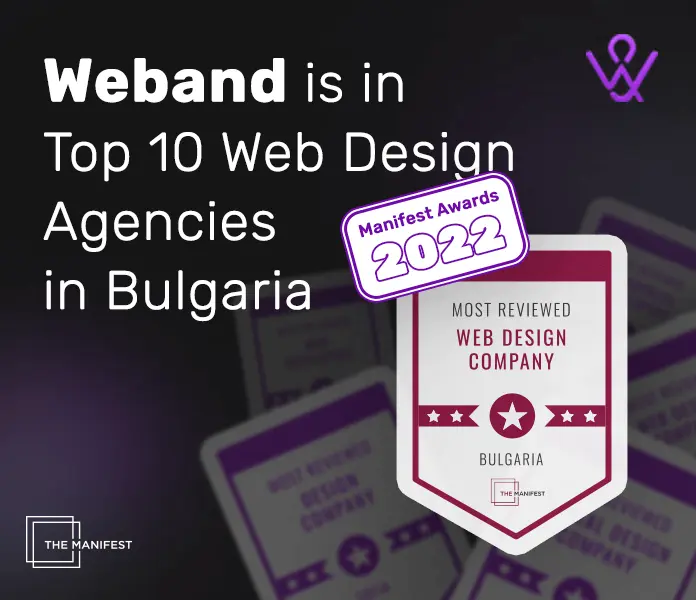 Weband в Топ 10 Уеб Дизайн Компании в България